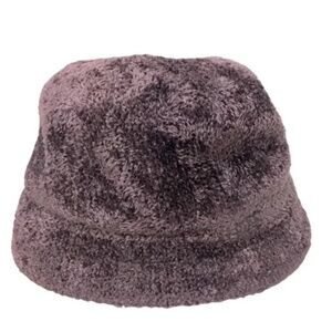 GAP |Chocolate Brown Faux Fur Bucket Bowler Hat, Size Medium/Large
